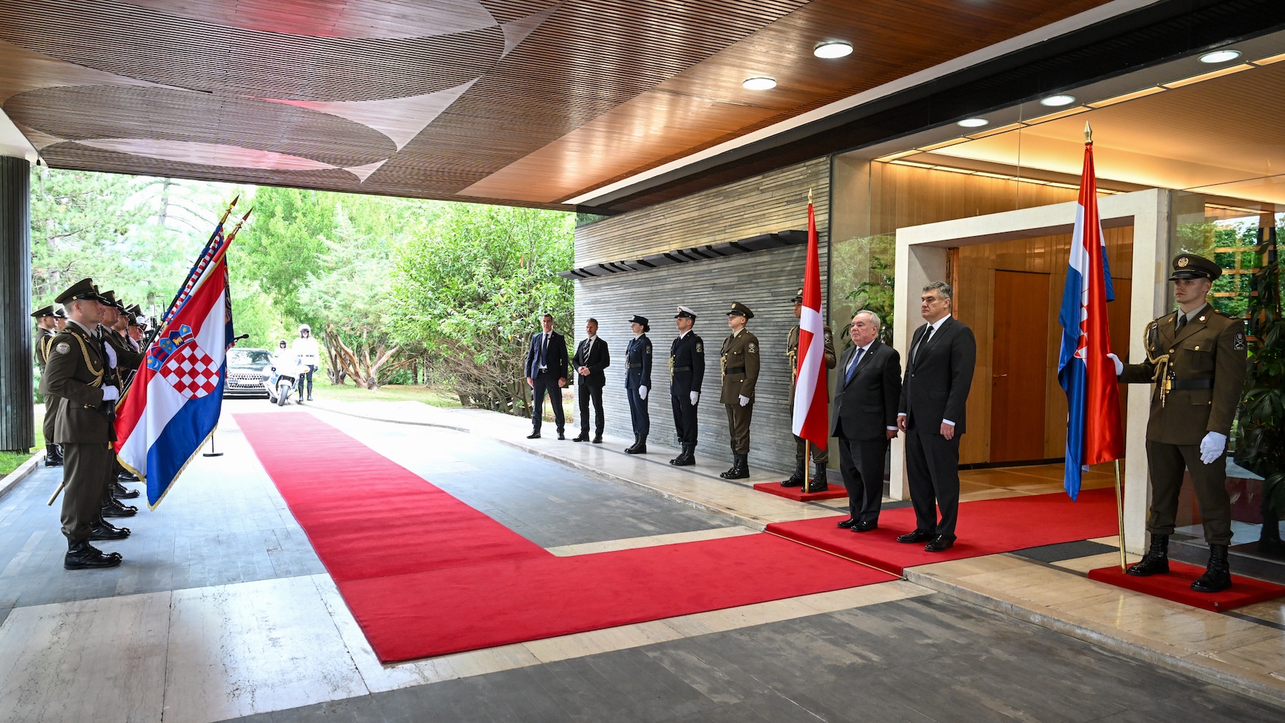 The President of the Republic of Croatia, Zoran Milanović, received the Grand Master of the Sovereign Military Order of Malta, Fra’ John Dunlap, on an official visit.