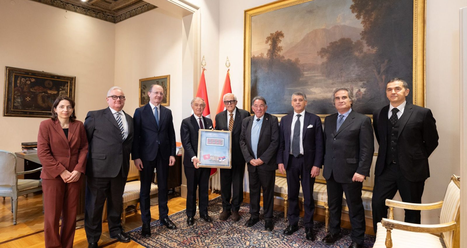 Rome: Presentation of the Commemorative Stamp Issued by the Serbian Post