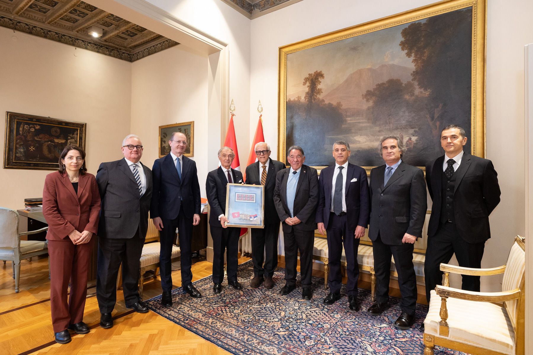 Rome: Presentation of the Commemorative Stamp Issued by the Serbian Post